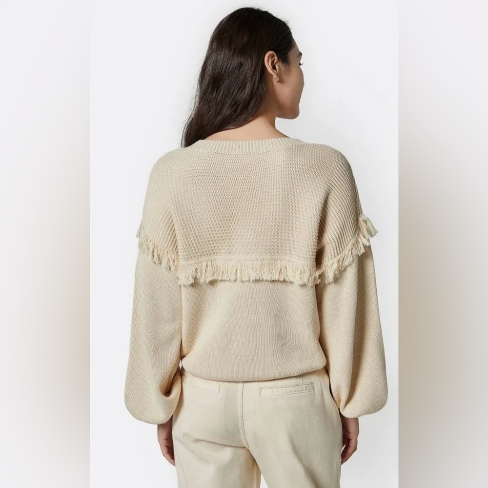 Joie Bleached Stone Angelia Sweater size Large - Picture 4 of 9